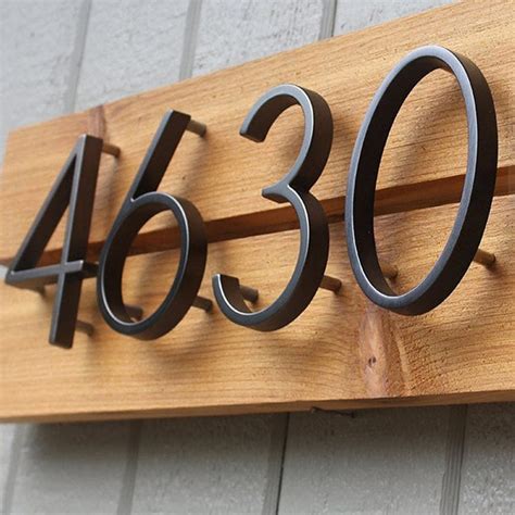 house number black metal sign|5x22 house numbers black.